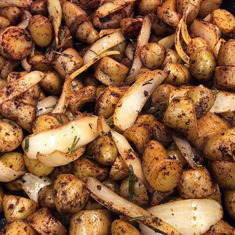 Baked Potatoes & Onions